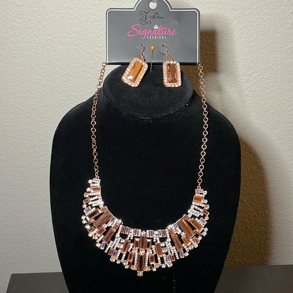 Paparazzi Zi Collection Necklace and Earring set. Brand new/never worn. - Picture 1 of 3